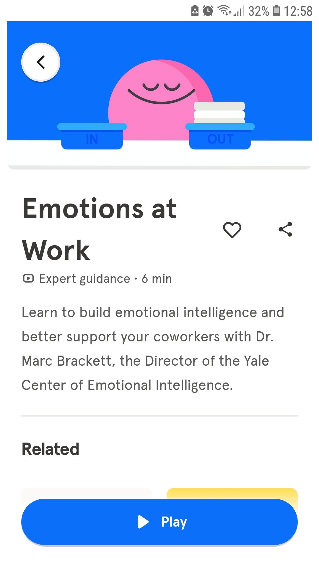 Headspace mobile app emotions at work