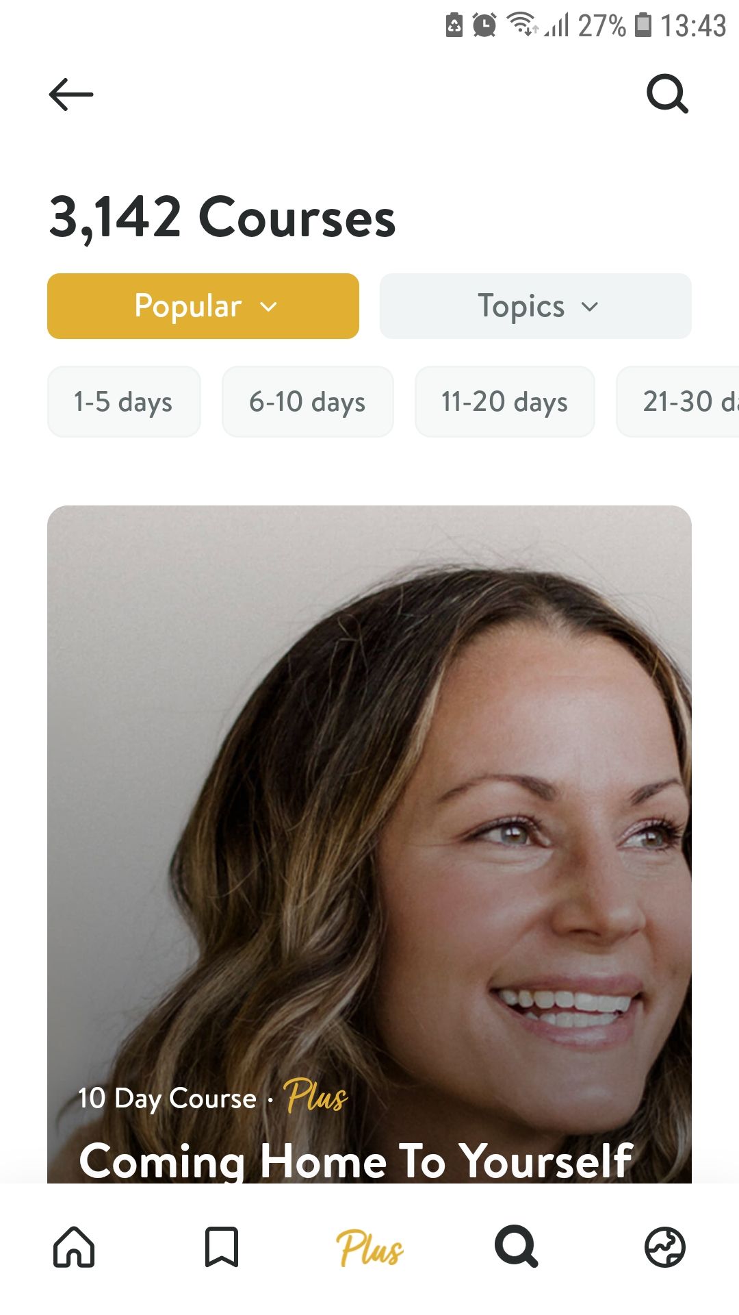 دوره های برنامه مدیتیشن Insight Timer