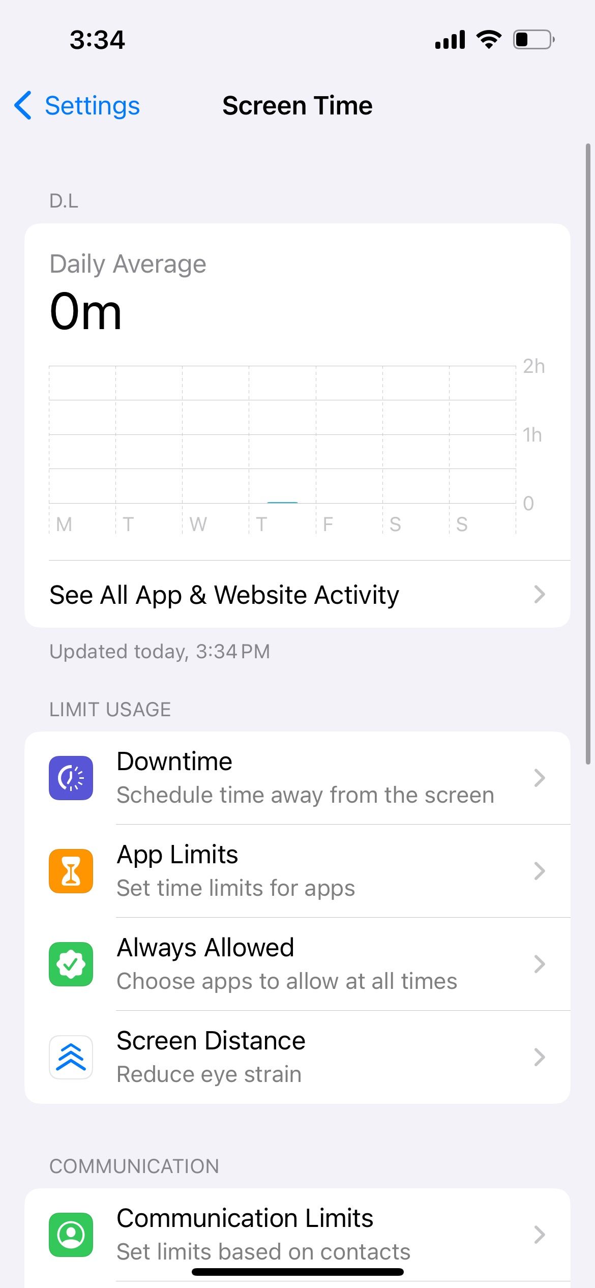 iphone screen time data