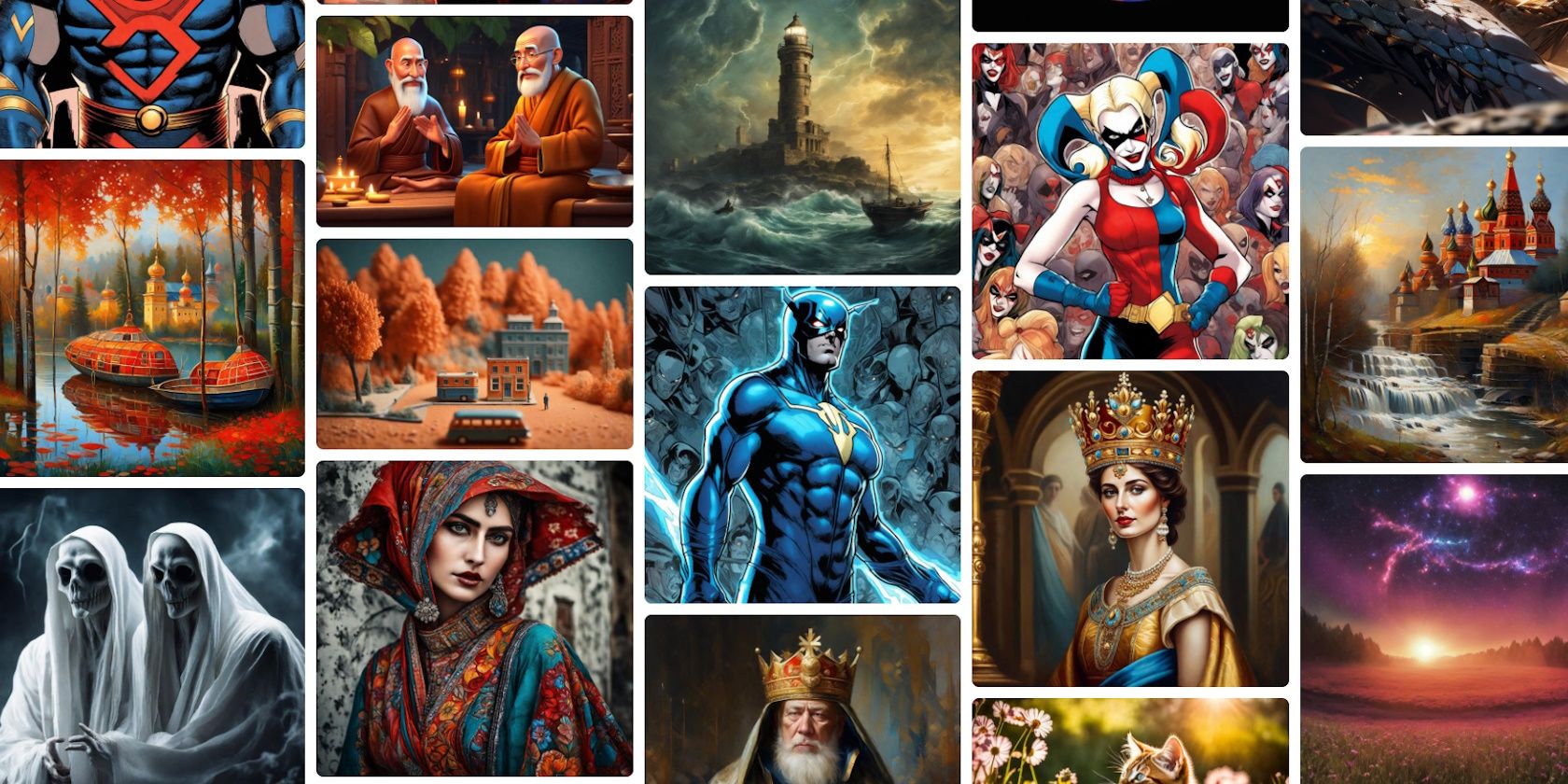 limewire studio homepage screenshot displaying lots of artwork