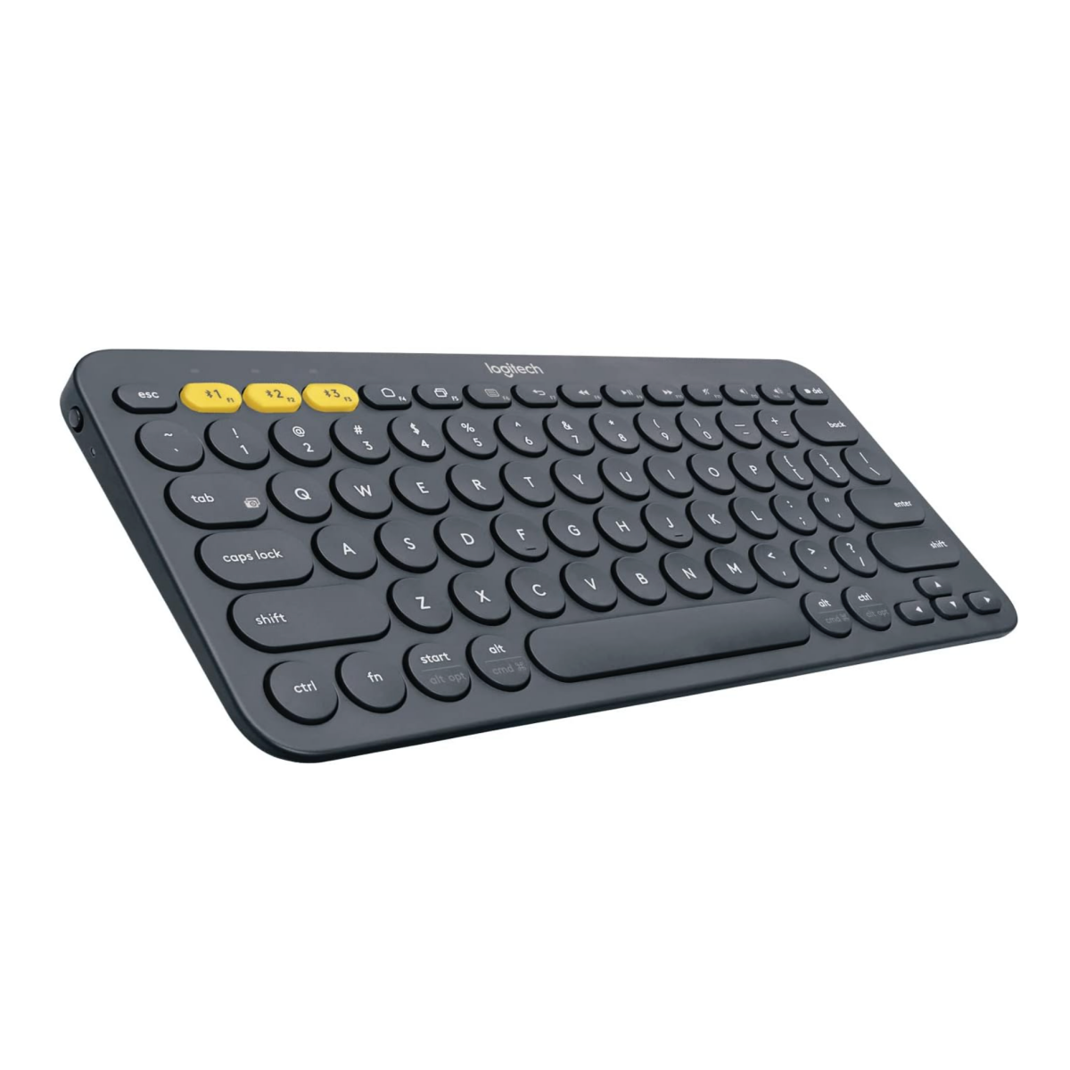A Logitech K380 wireless keyboard