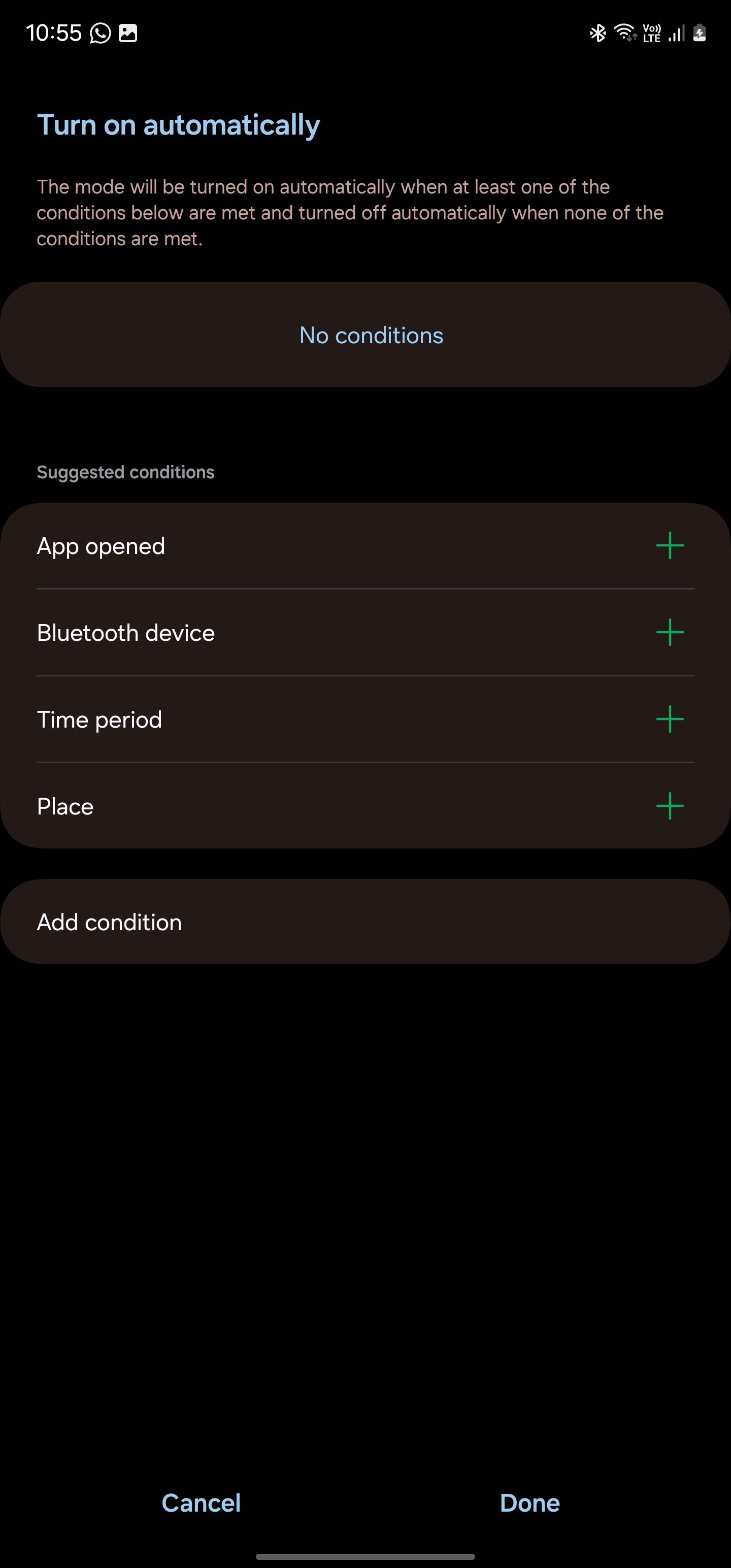 اقدامات در حالت‌ها و روال‌ها در One UI 6