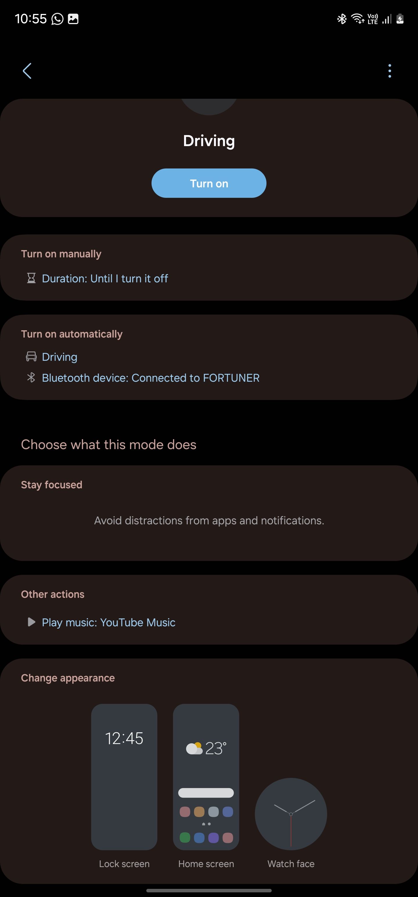حالت ها و روال ها در One UI 6