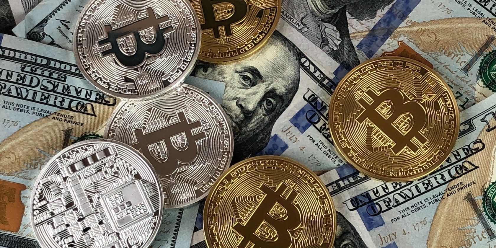 Bitcoin tokens and dollars