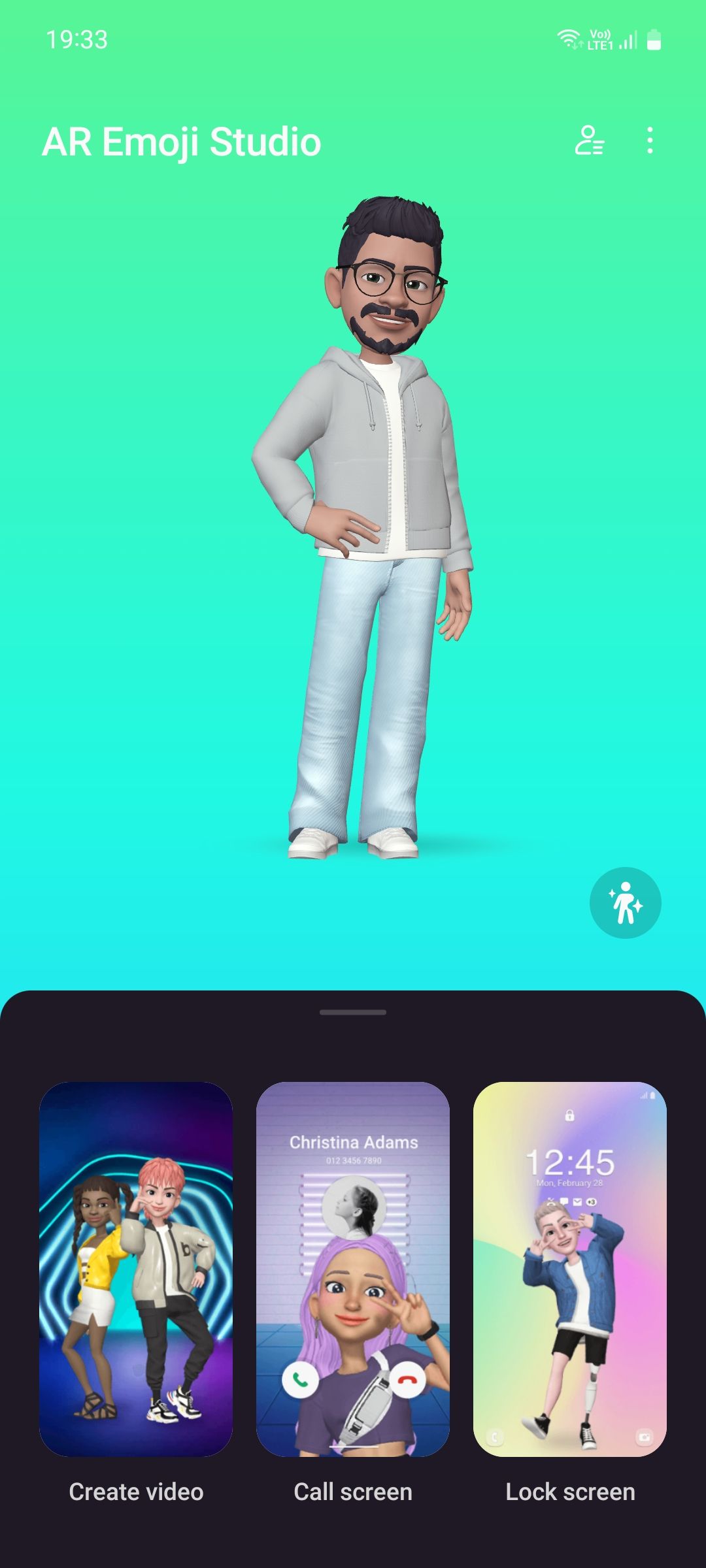 Samsung AR Emoji avatar sample