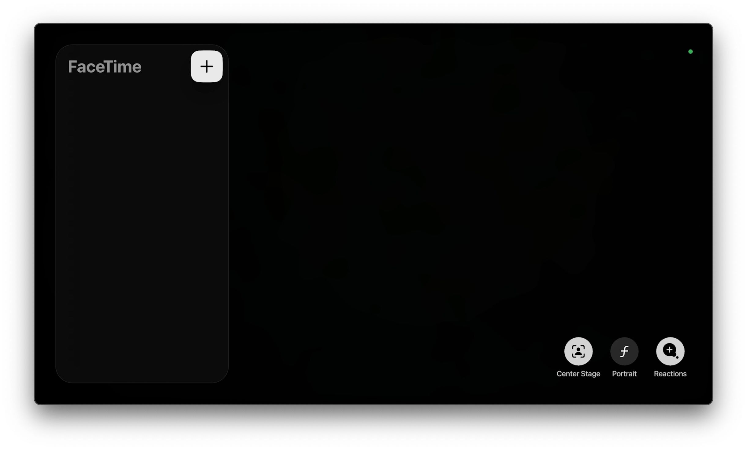 tvOS 17 برنامه FaceTime دکمه افزودن افراد