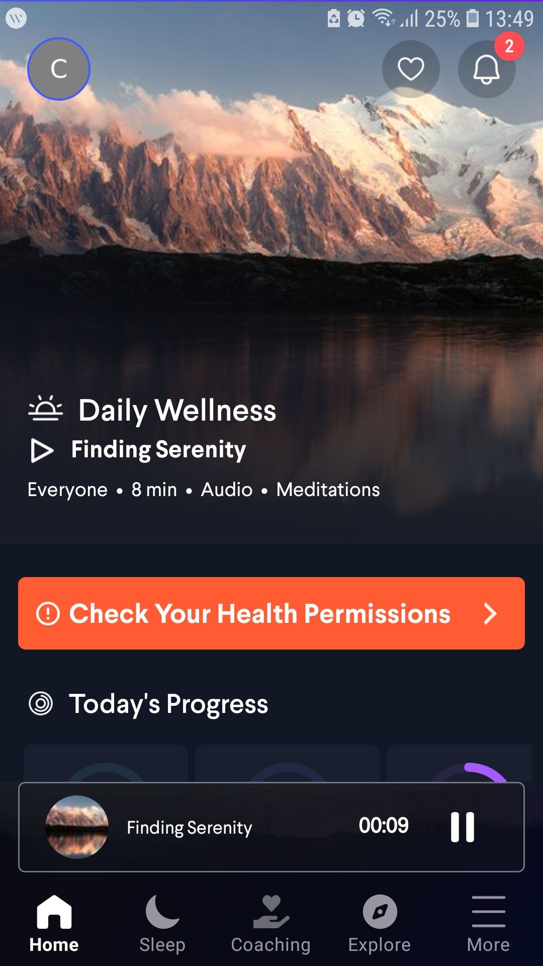 خانه برنامه خواب بدن Wellness Coach