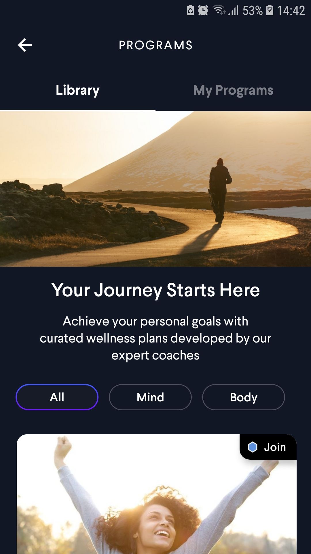 برنامه‌ها و برنامه‌های سلامتی اپلیکیشن موبایل Wellness Coach