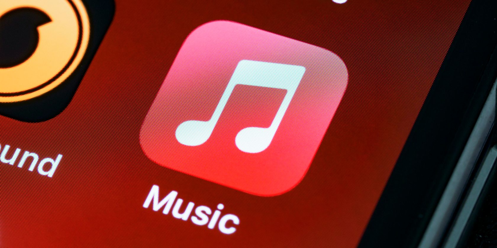 Apple Music icon on an iPhone screen