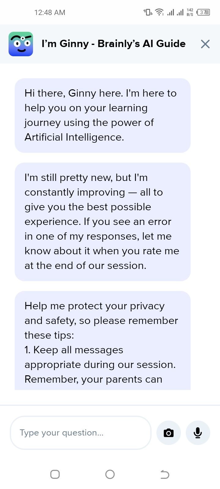 Brainly app AI chatbot 