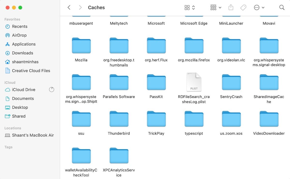 caches folder on mac
