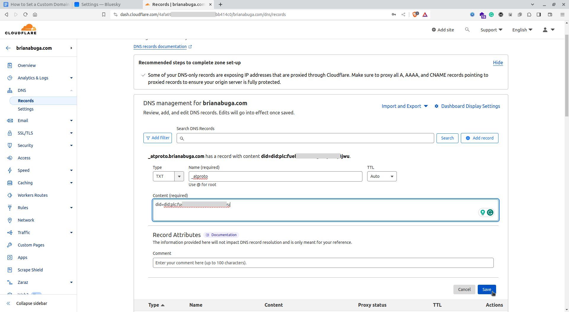 Cloudflare dns رابط کاربری را ضبط می کند