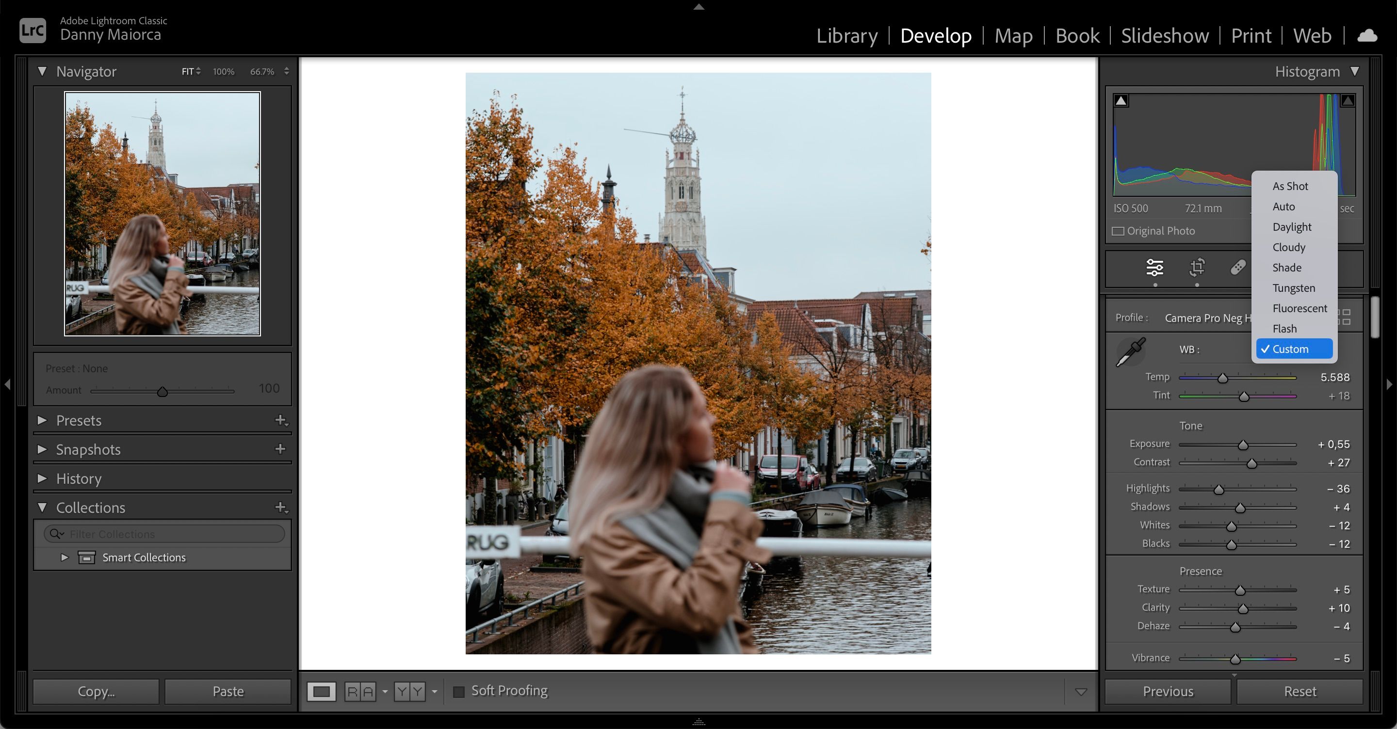 تنظیمات Lightroom White Balance را سفارشی کنید