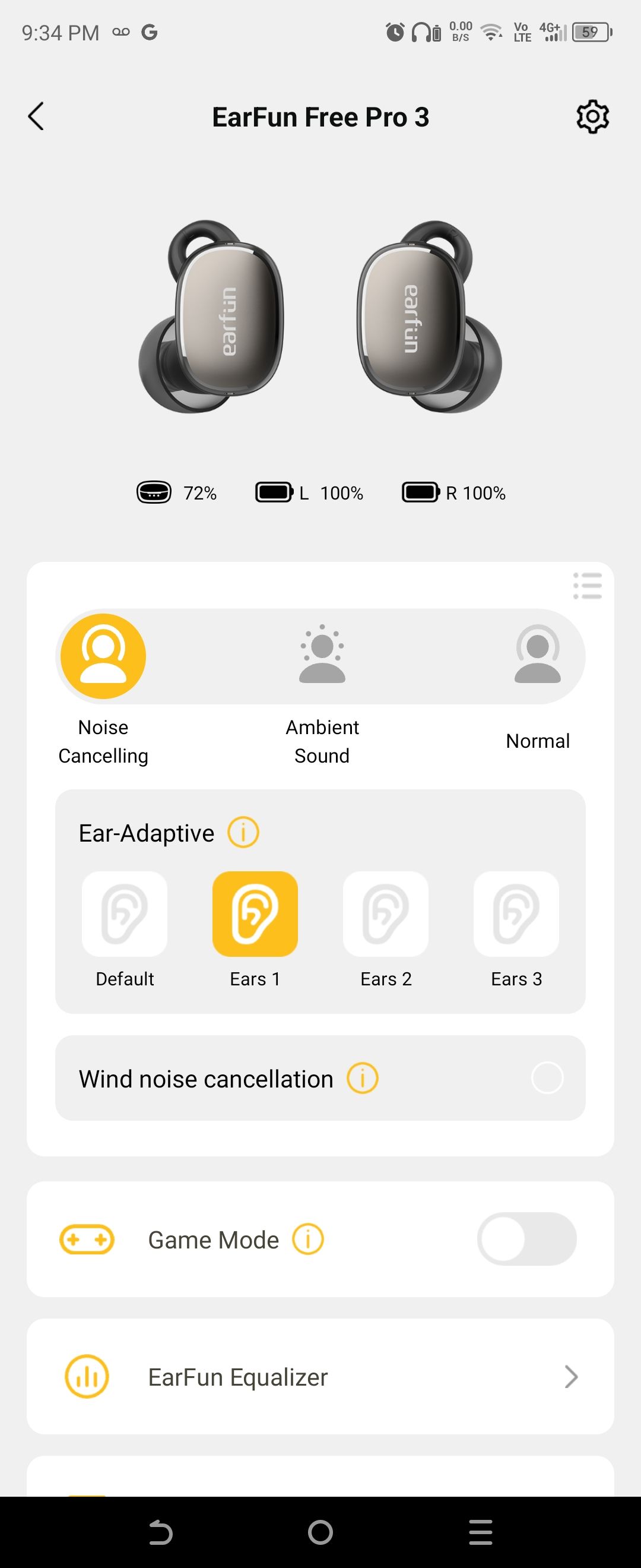 earfun free pro 3 earfun برنامه حذف نویز