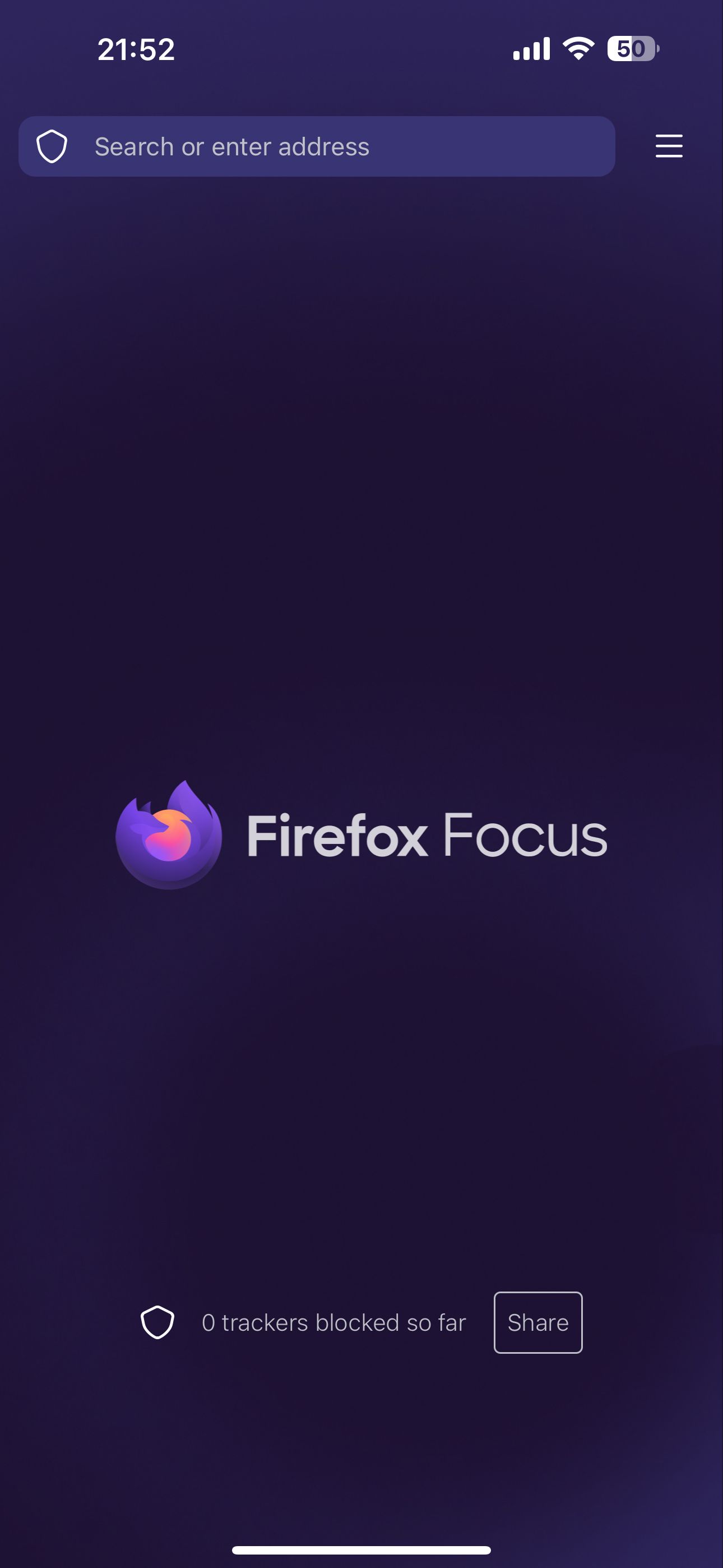 Firefox Focus home page
