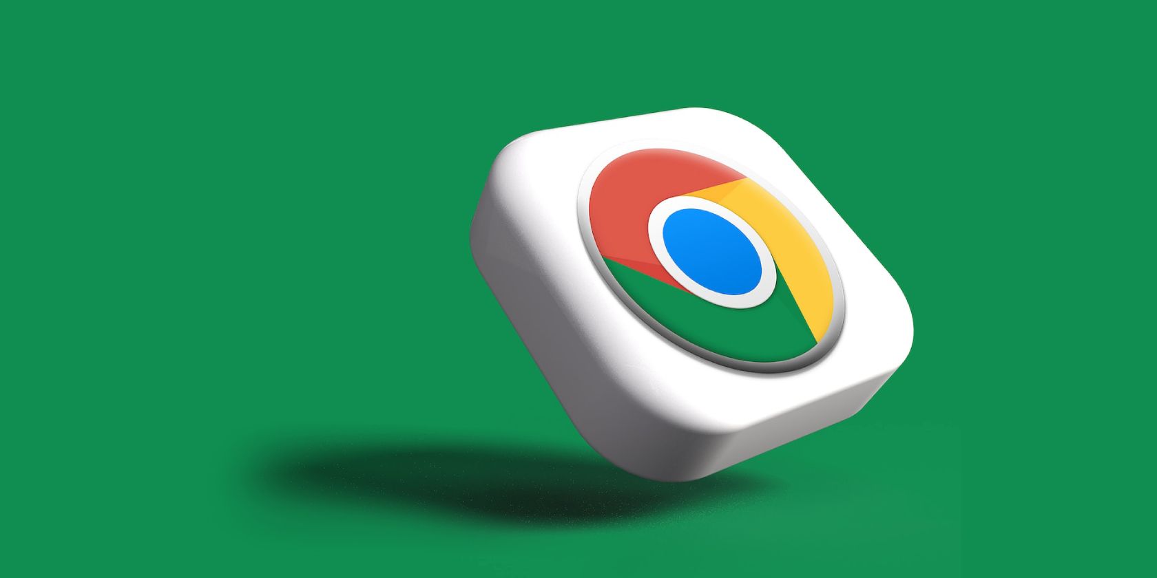 Google Chrome logo against a green backdrop