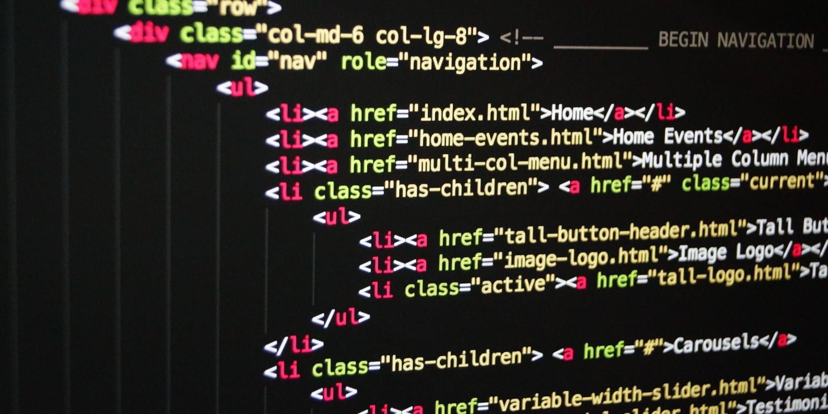 HTML list code