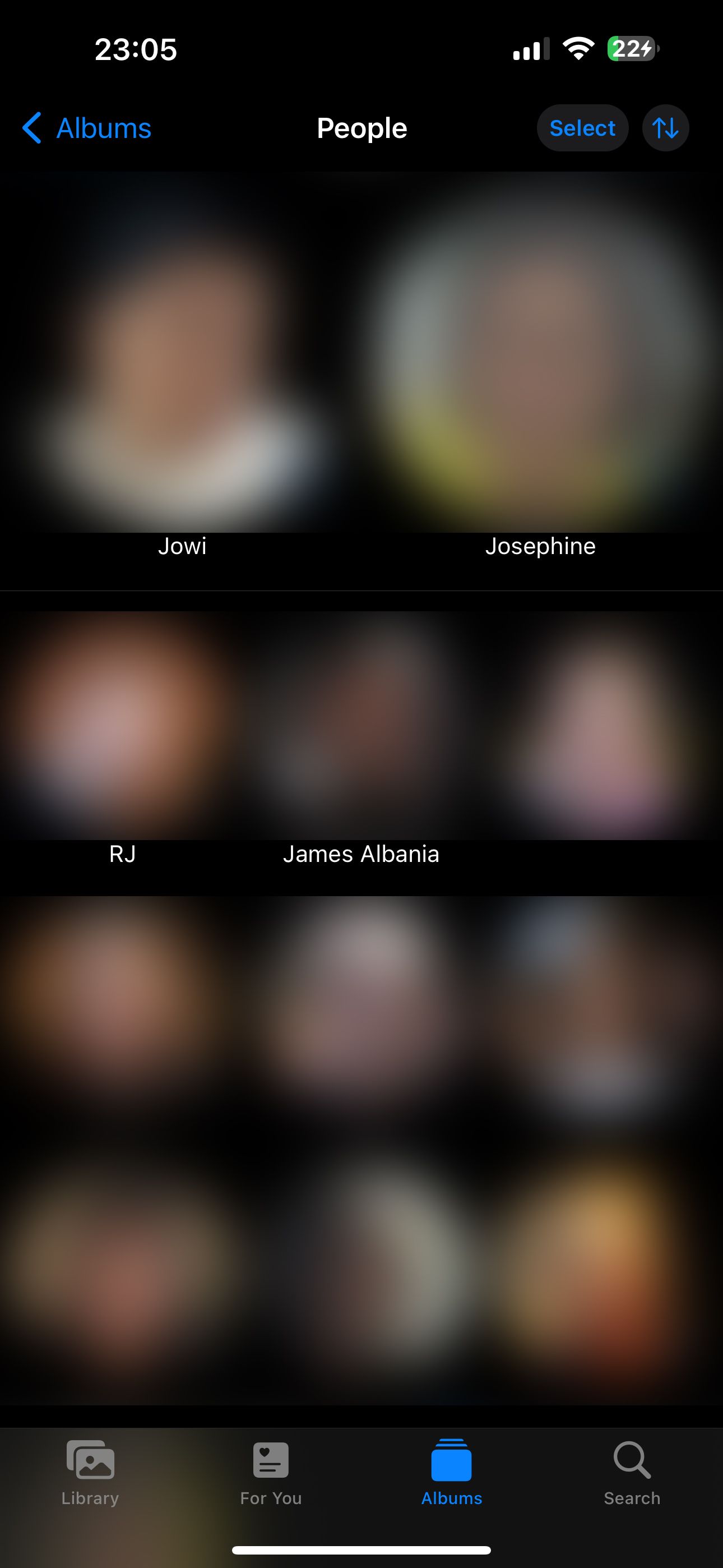 iPhone Albums People