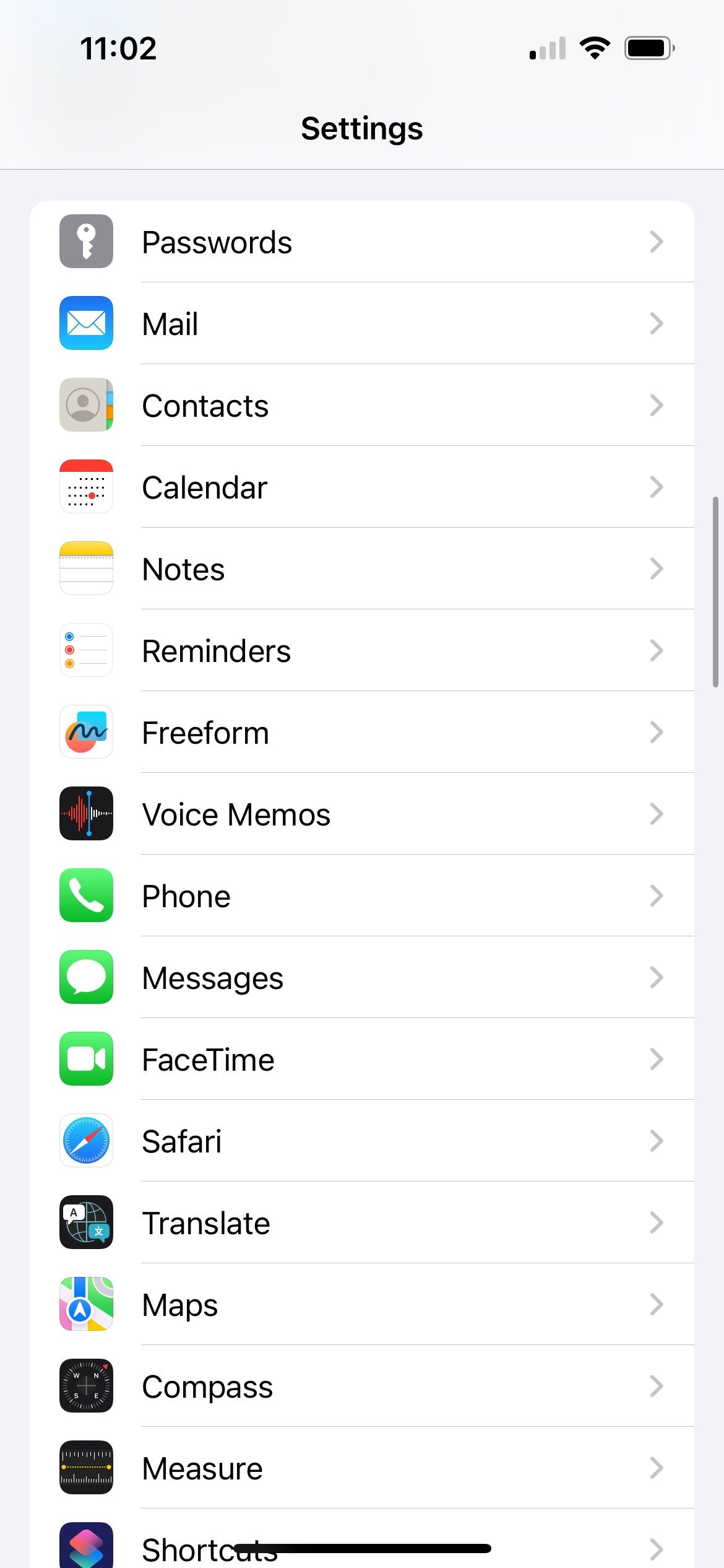 iphone stock app settings 
