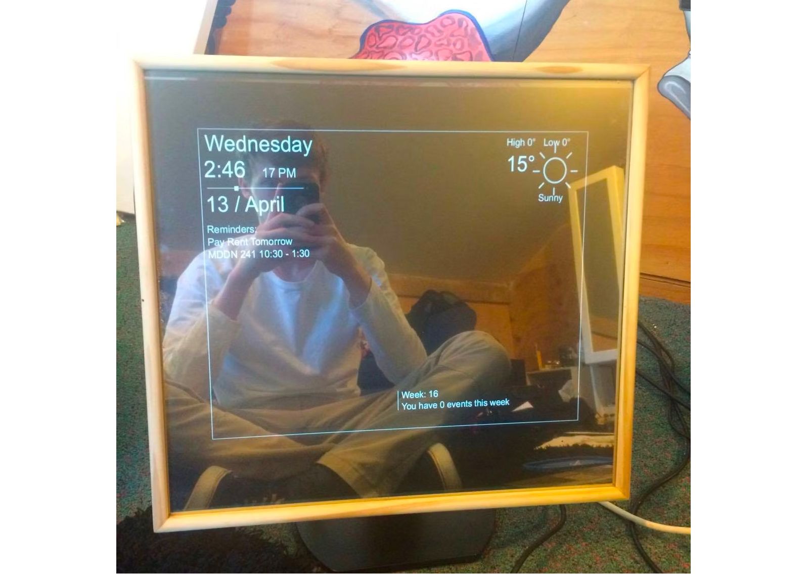 Smart mirror working