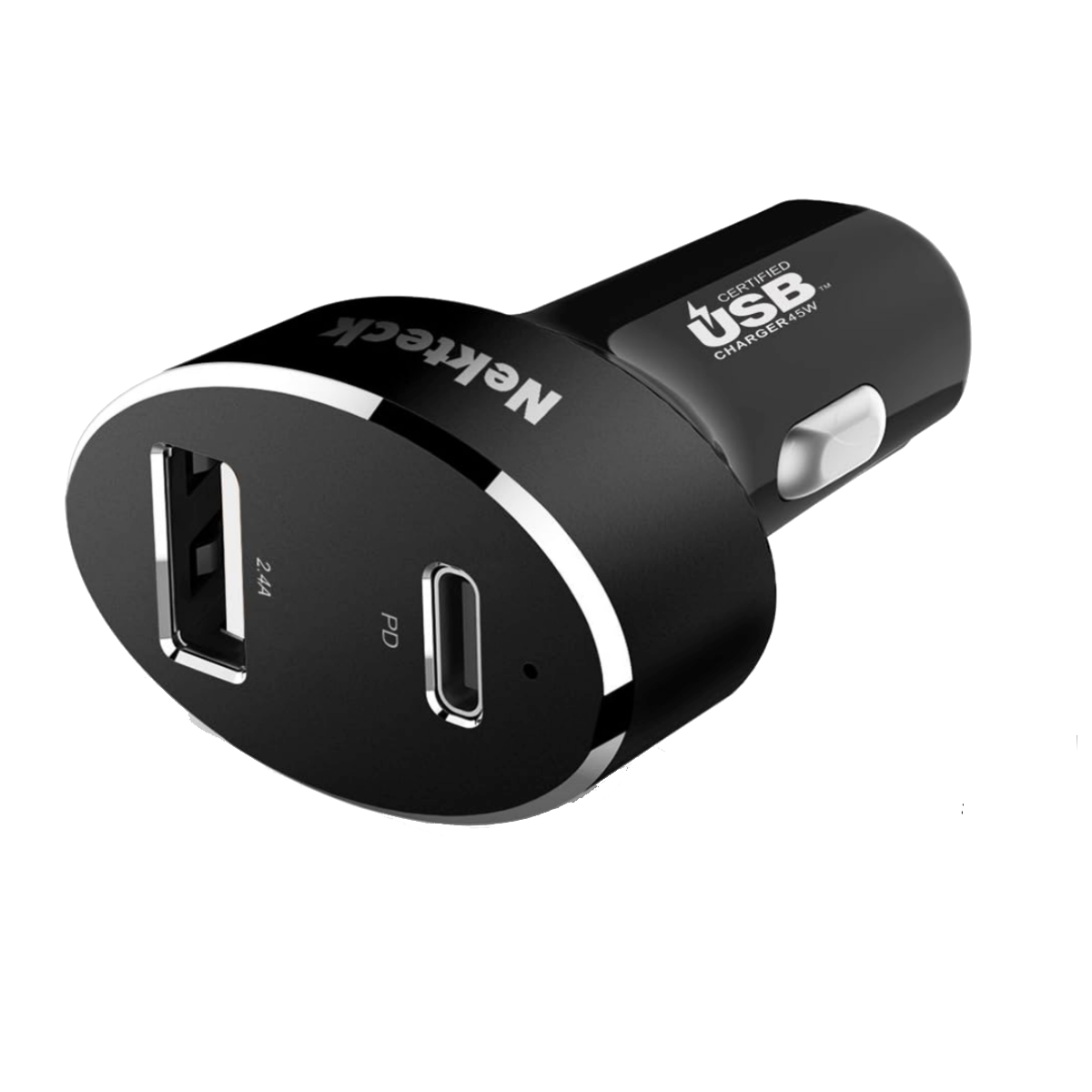 A Nekteck PD 45W Type-C Car Charger