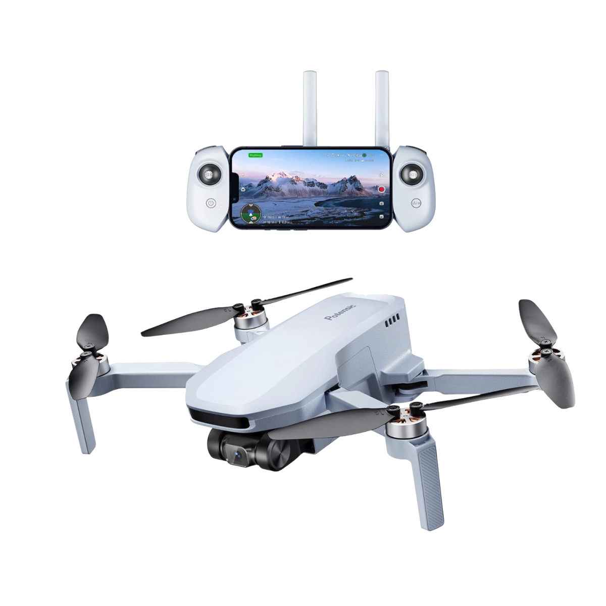 Un drone Potensic ATOM SE avec contrôleur
