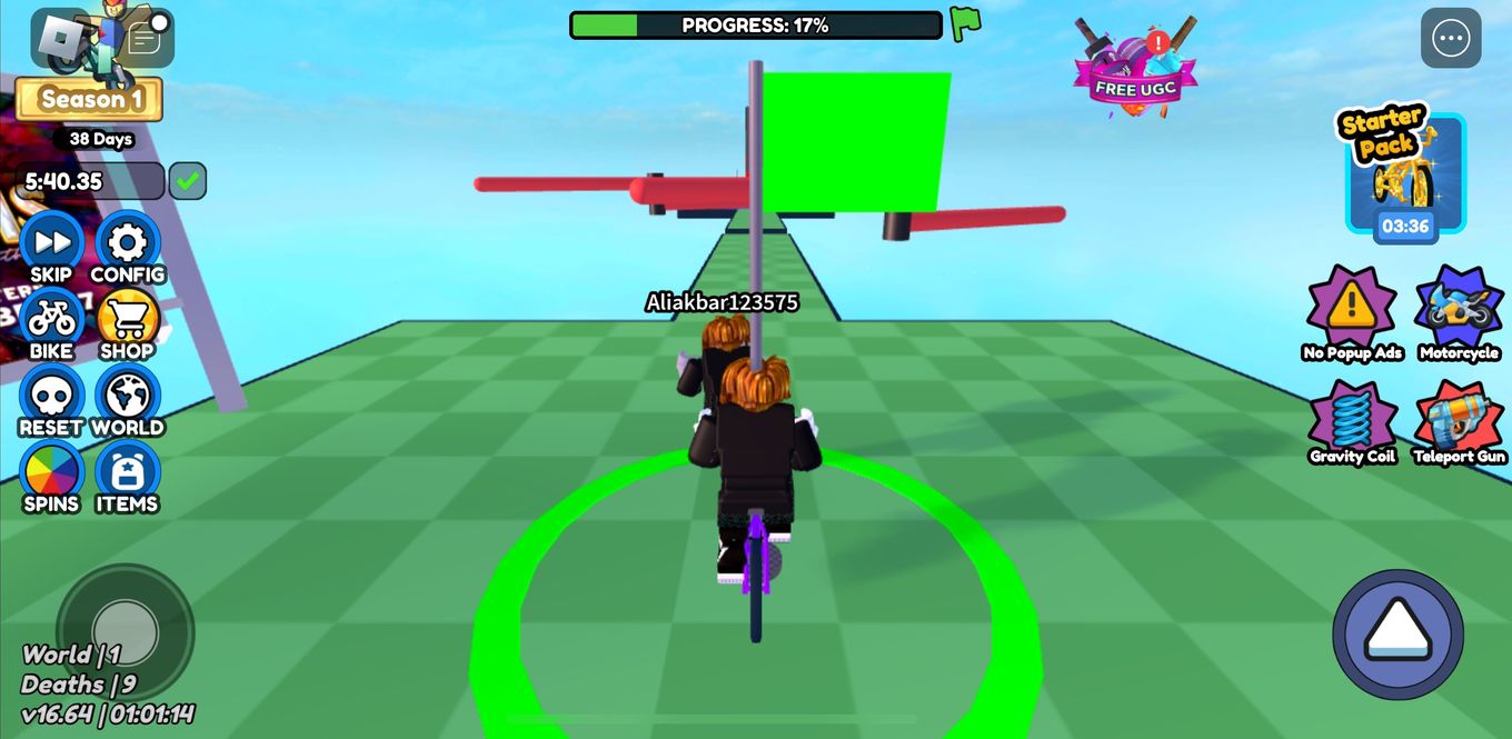 Roblox gameplay on iPhone