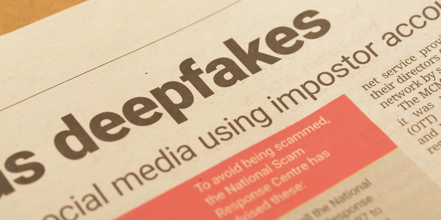 A news report about deepfakes