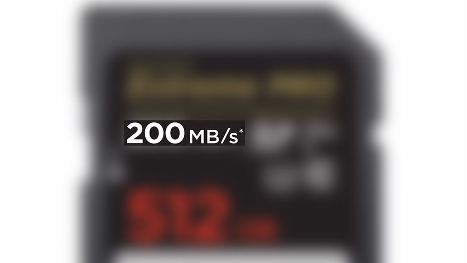 the maximum transfer speed shown on a sandisk sd card label