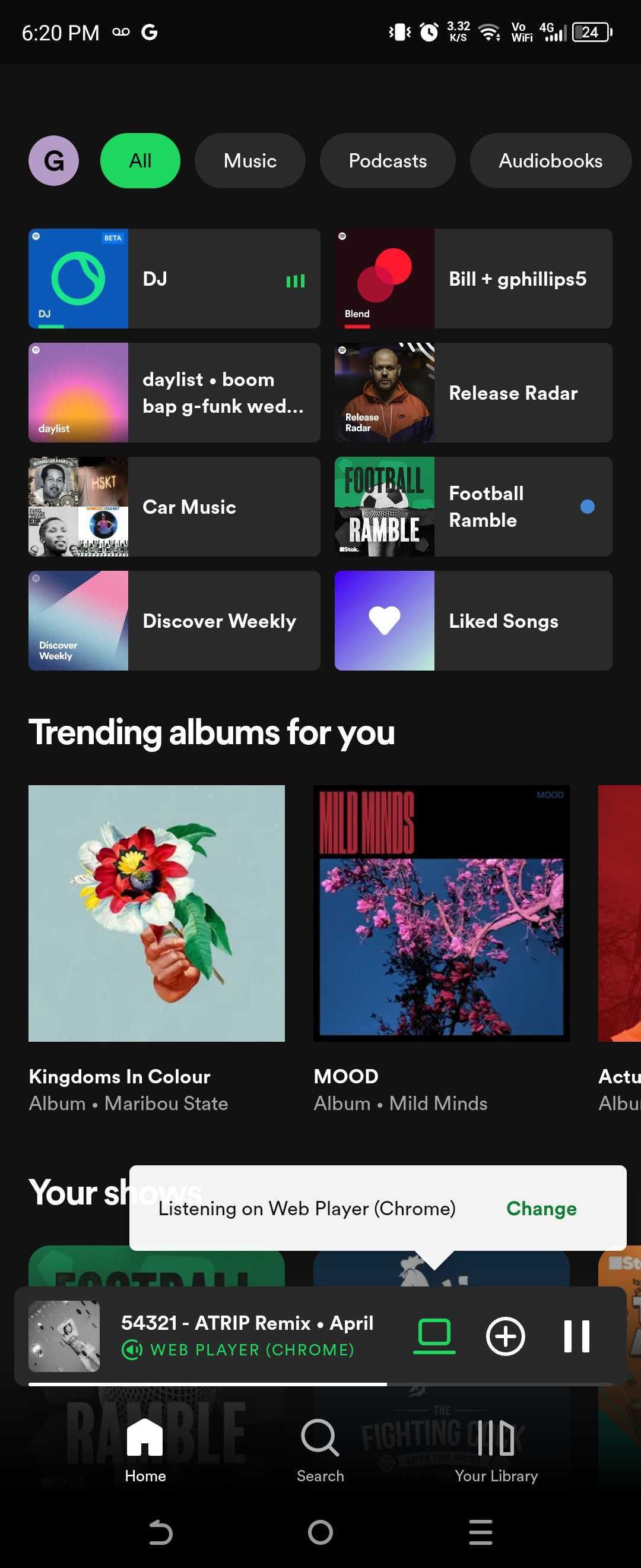 spotify ai dj به پخش کننده وب تغییر می کند