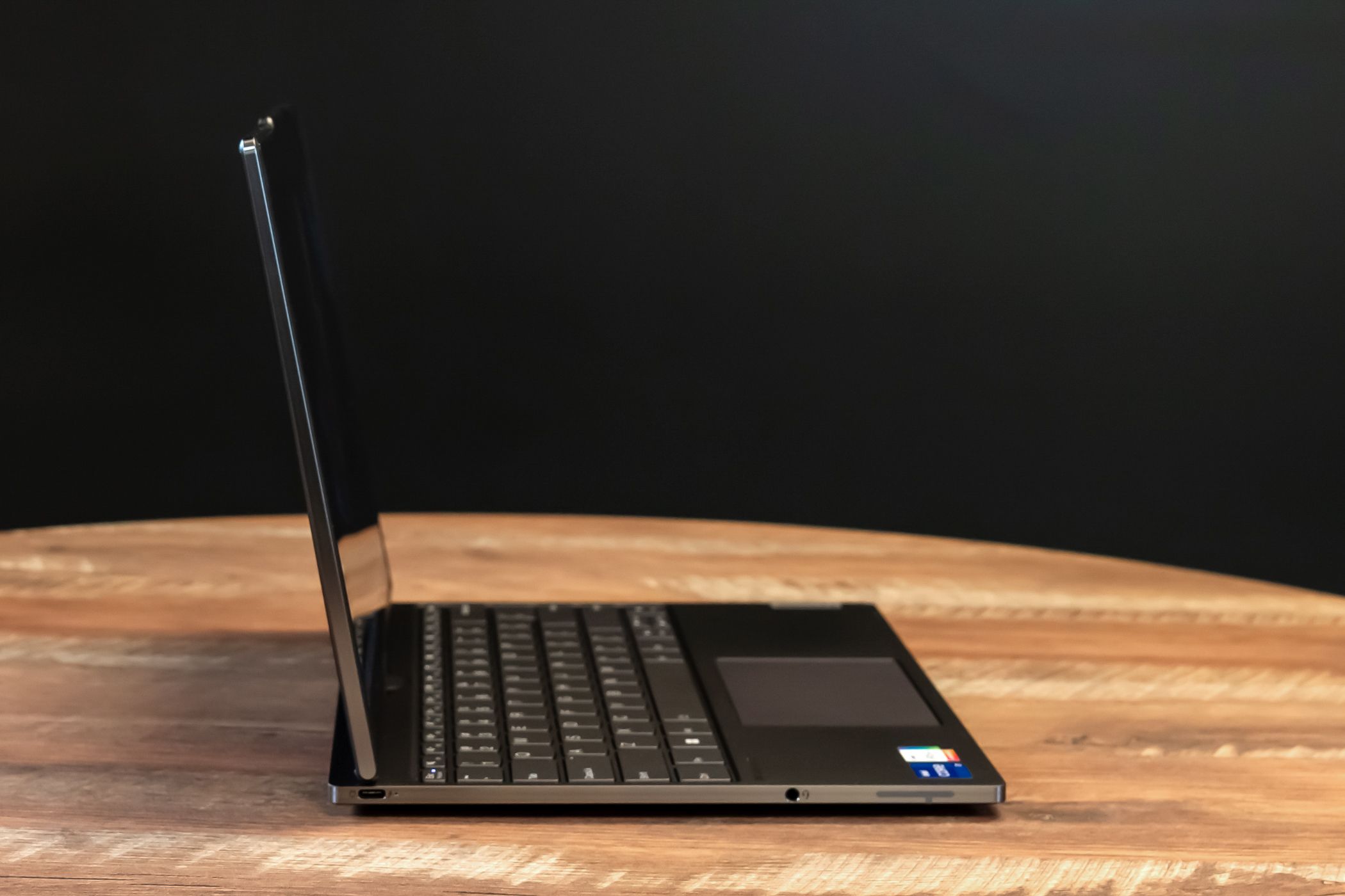 Side of the open Lenovo ThinkBook Plus Gen 4