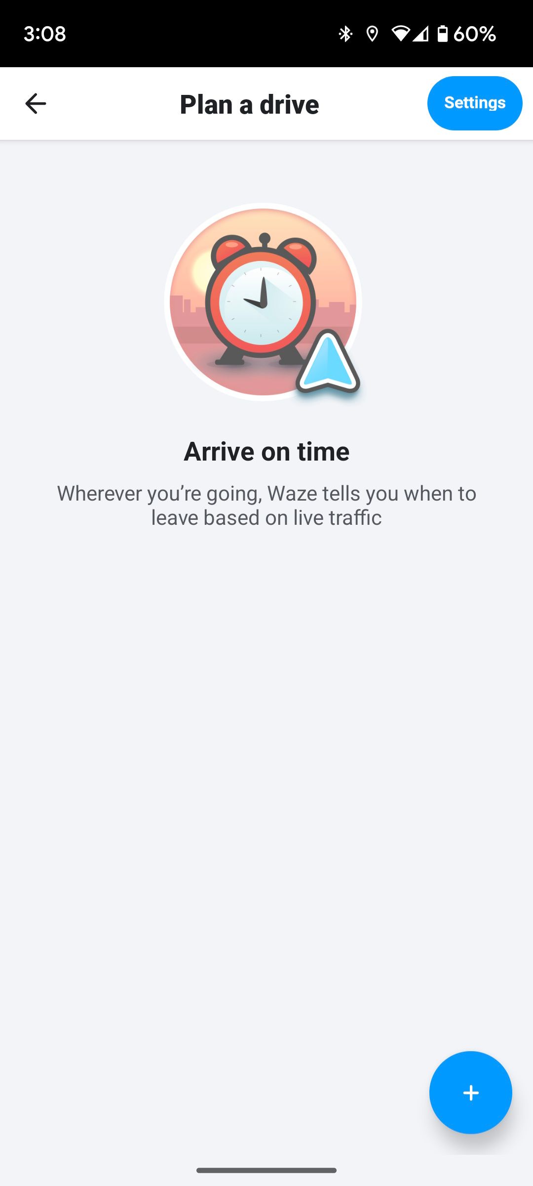 گزینه Plan a drive در اپلیکیشن Waze