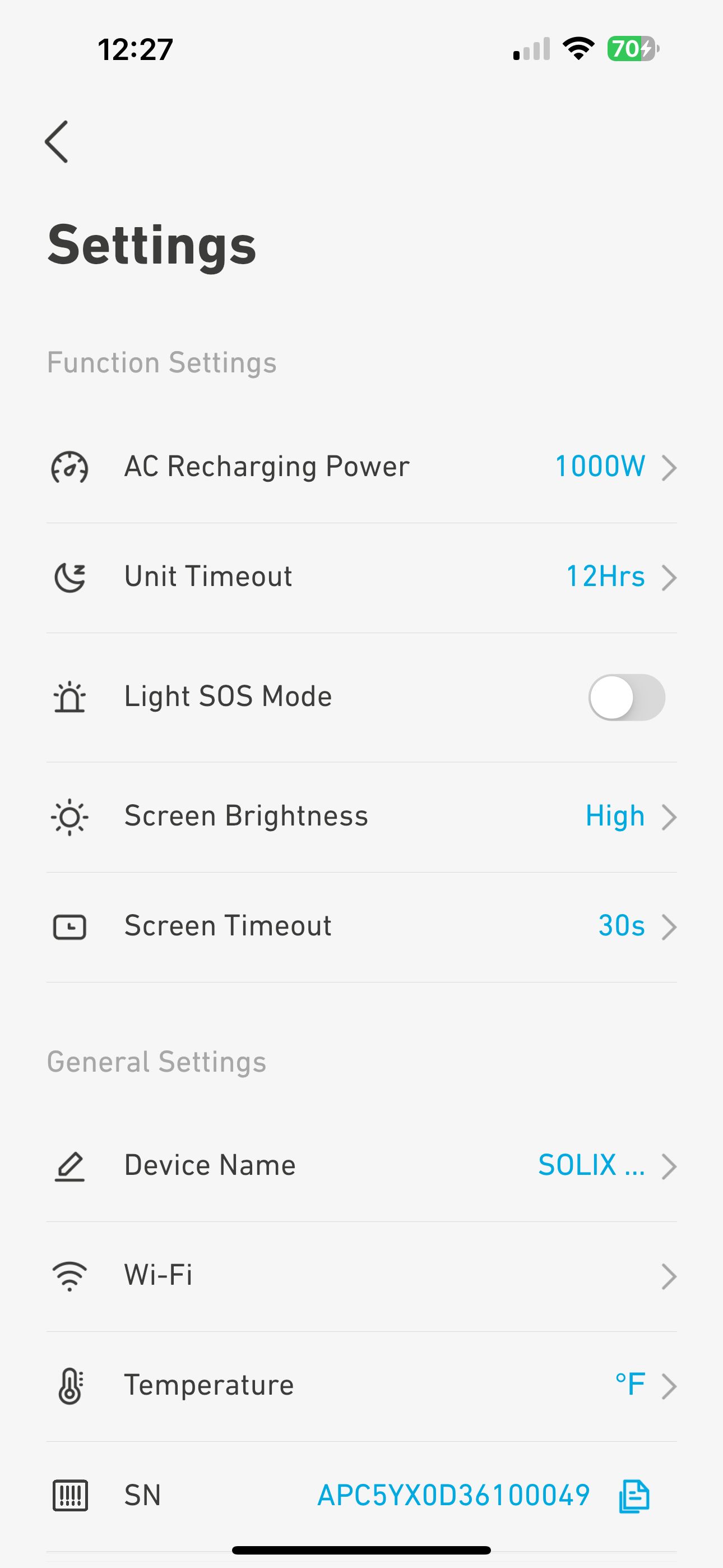 anker solix c1000 settings