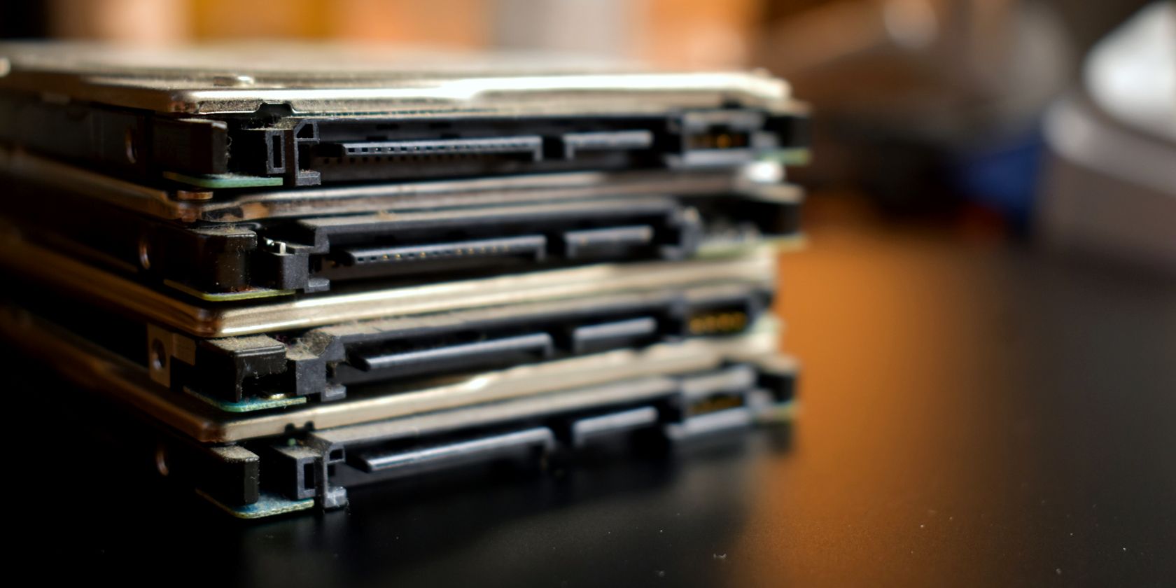close up of sata inputs on hard drive