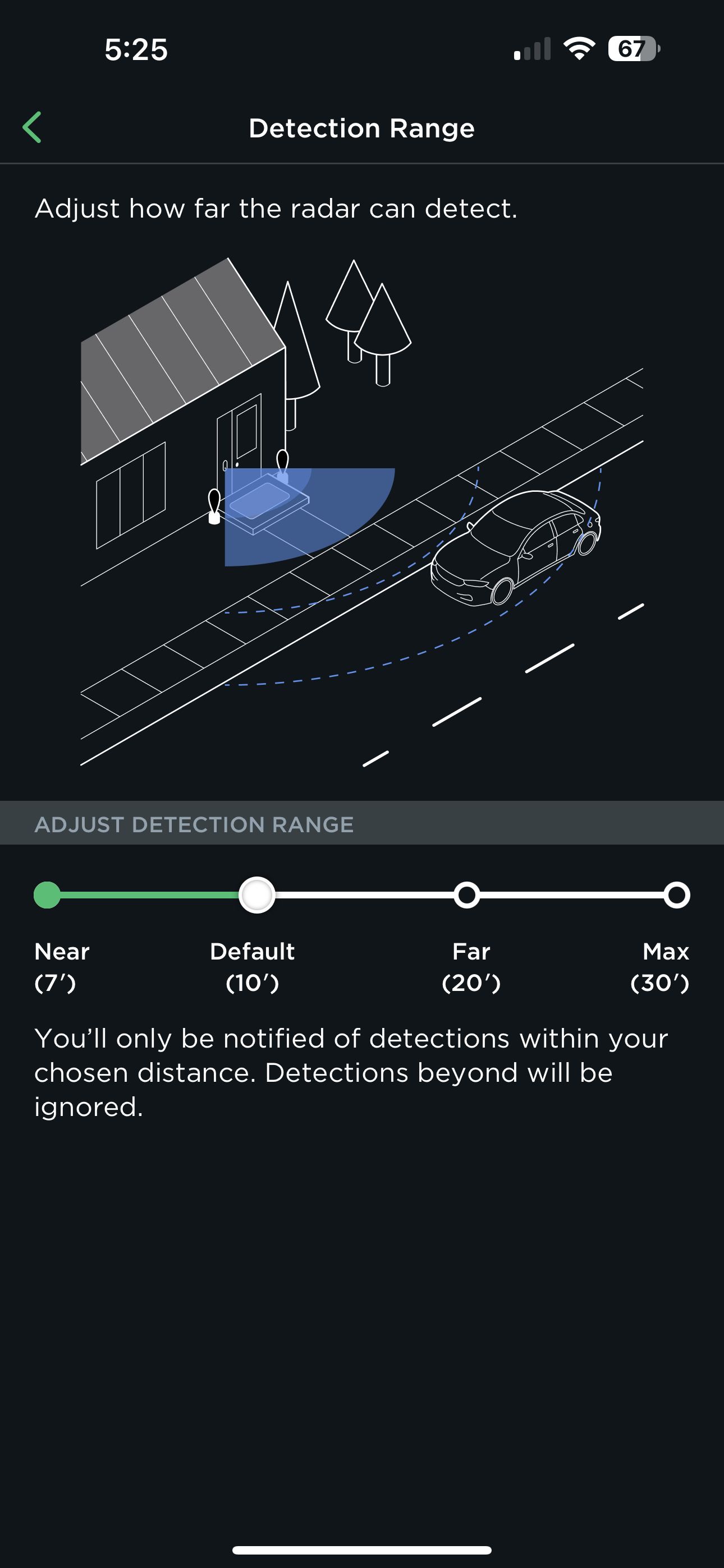ecobee detection range