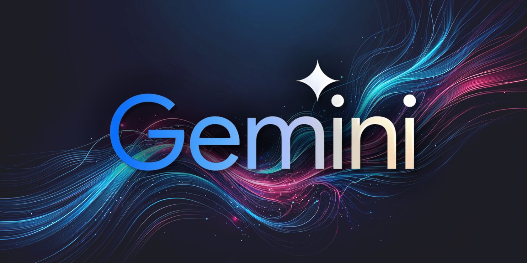 google gemini ai logo on color swirl background