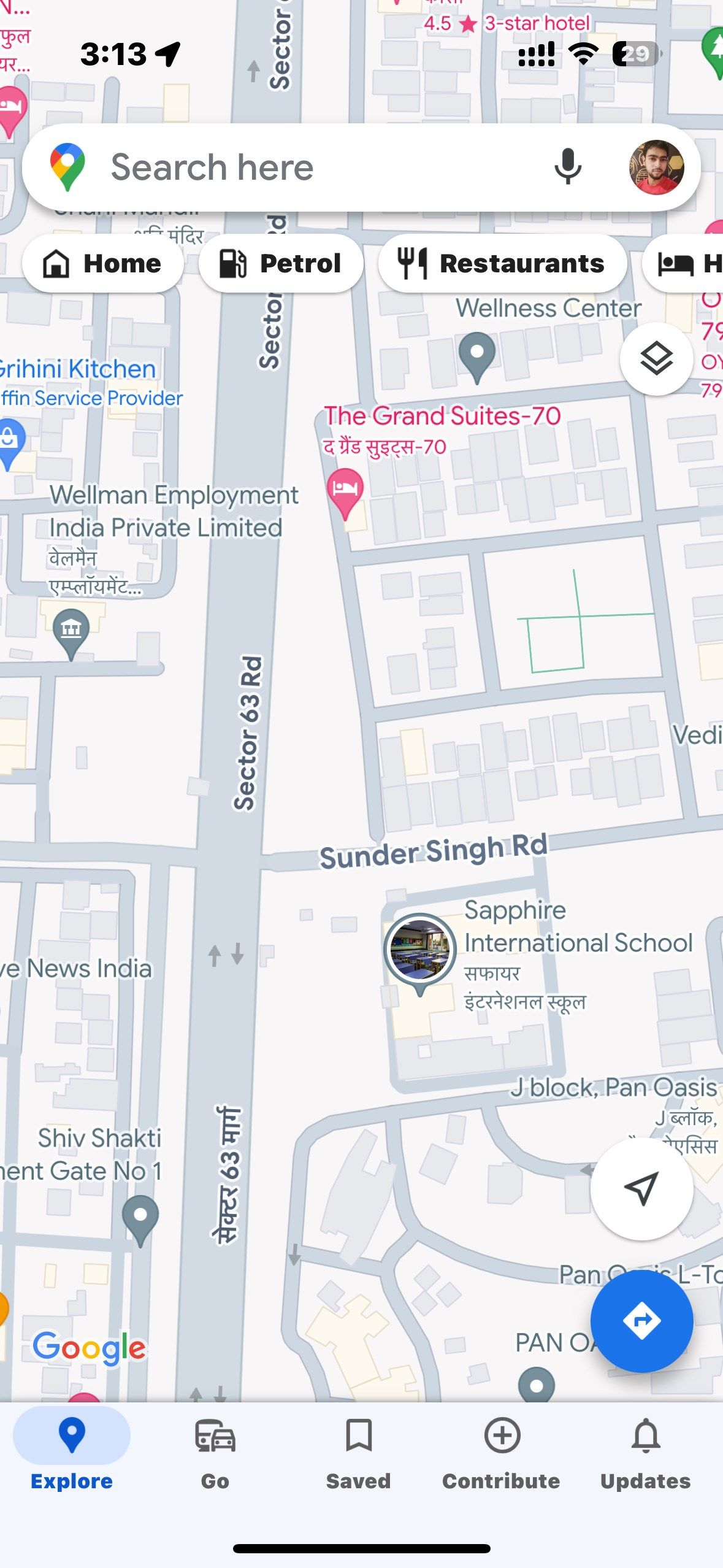 Google Maps Satellite View in iOS
