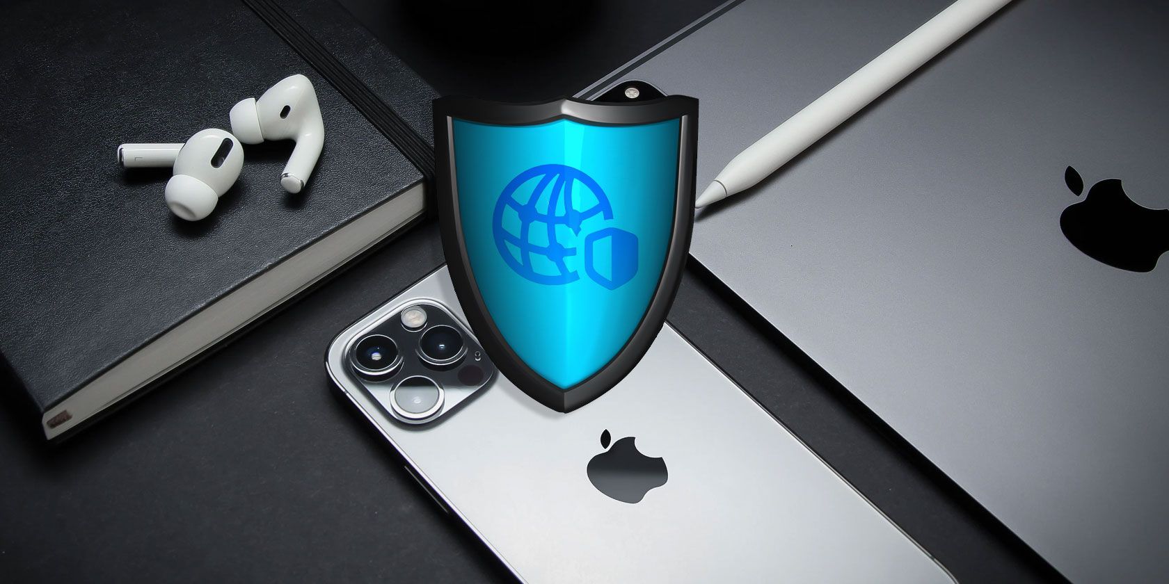 Shield with iCloud Private Relay logo