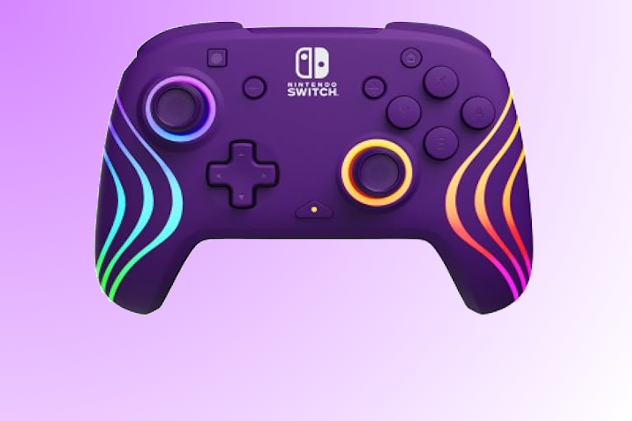 PDP Afterglow controller on a gradient background