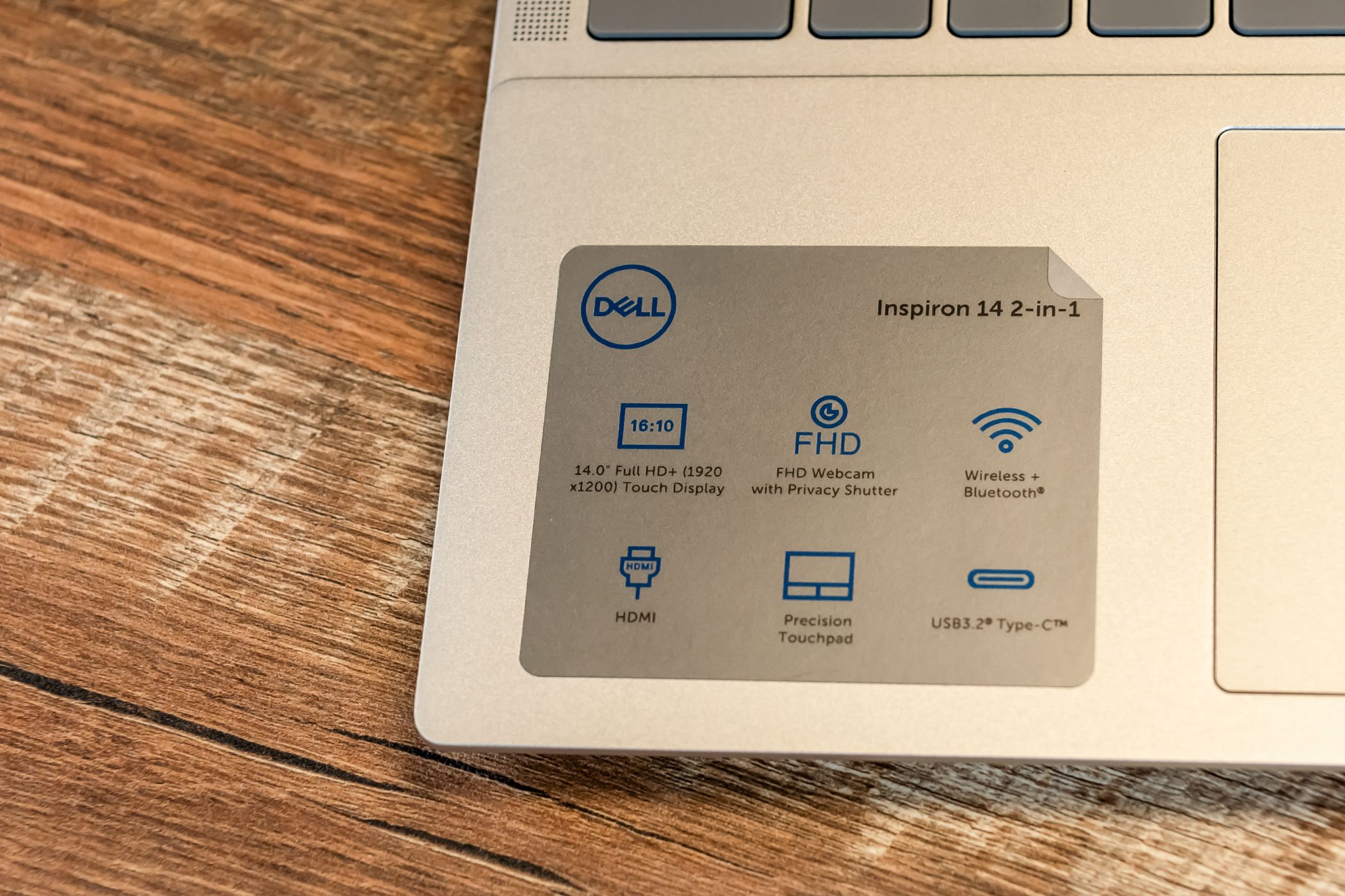 برچسب مشخصات Dell Inspiron 14 2 in 1