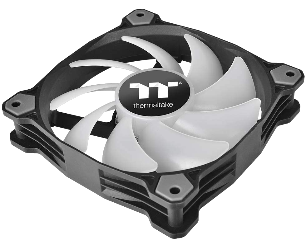thermaltake pure 12 rgb fan with black finish