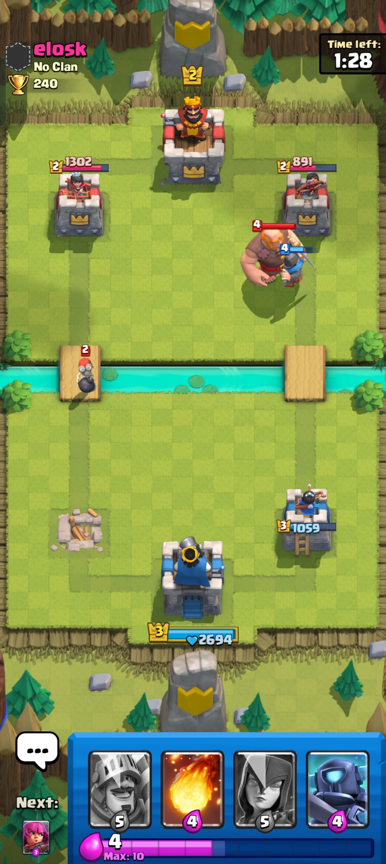 clash royale two player mobile game