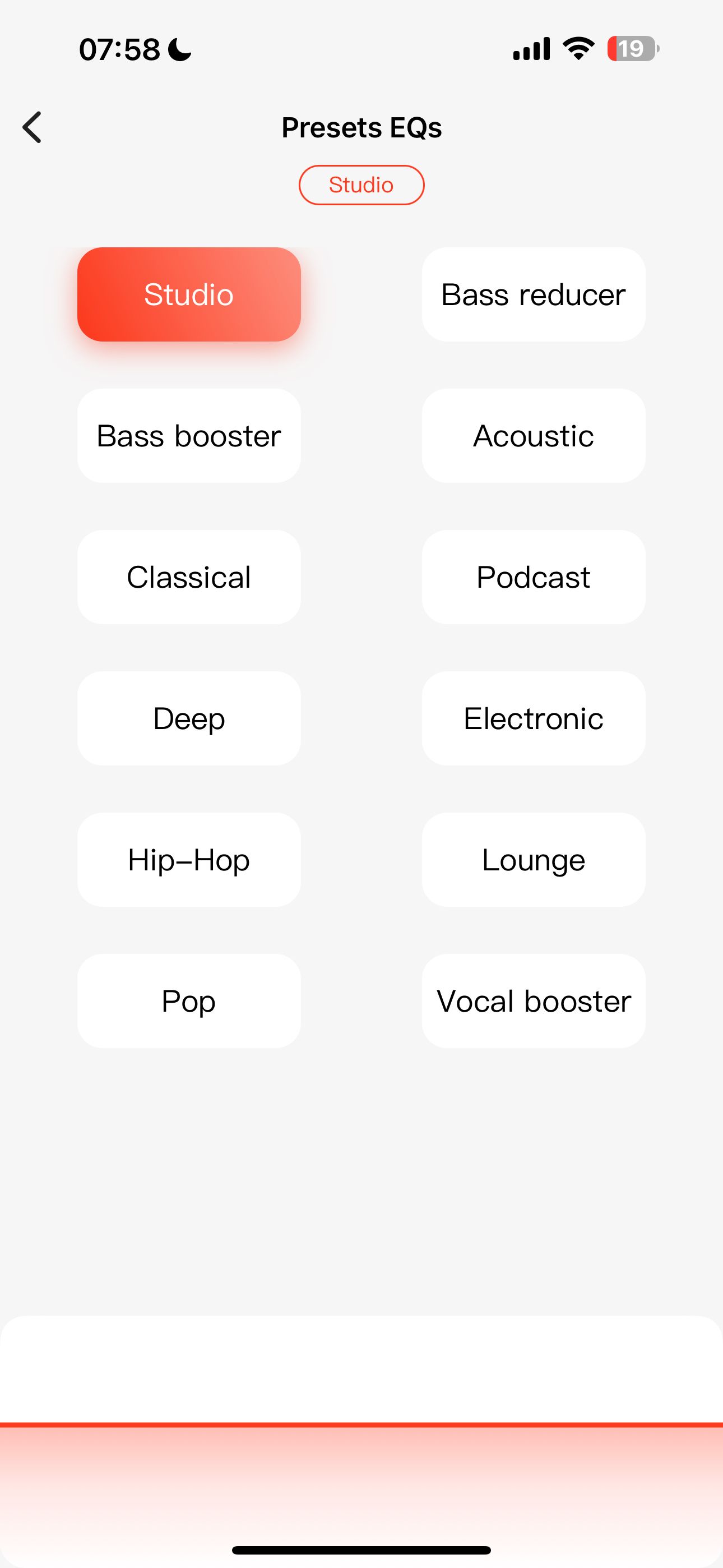 1More PistonBuds Pro Q30 equalizer settings