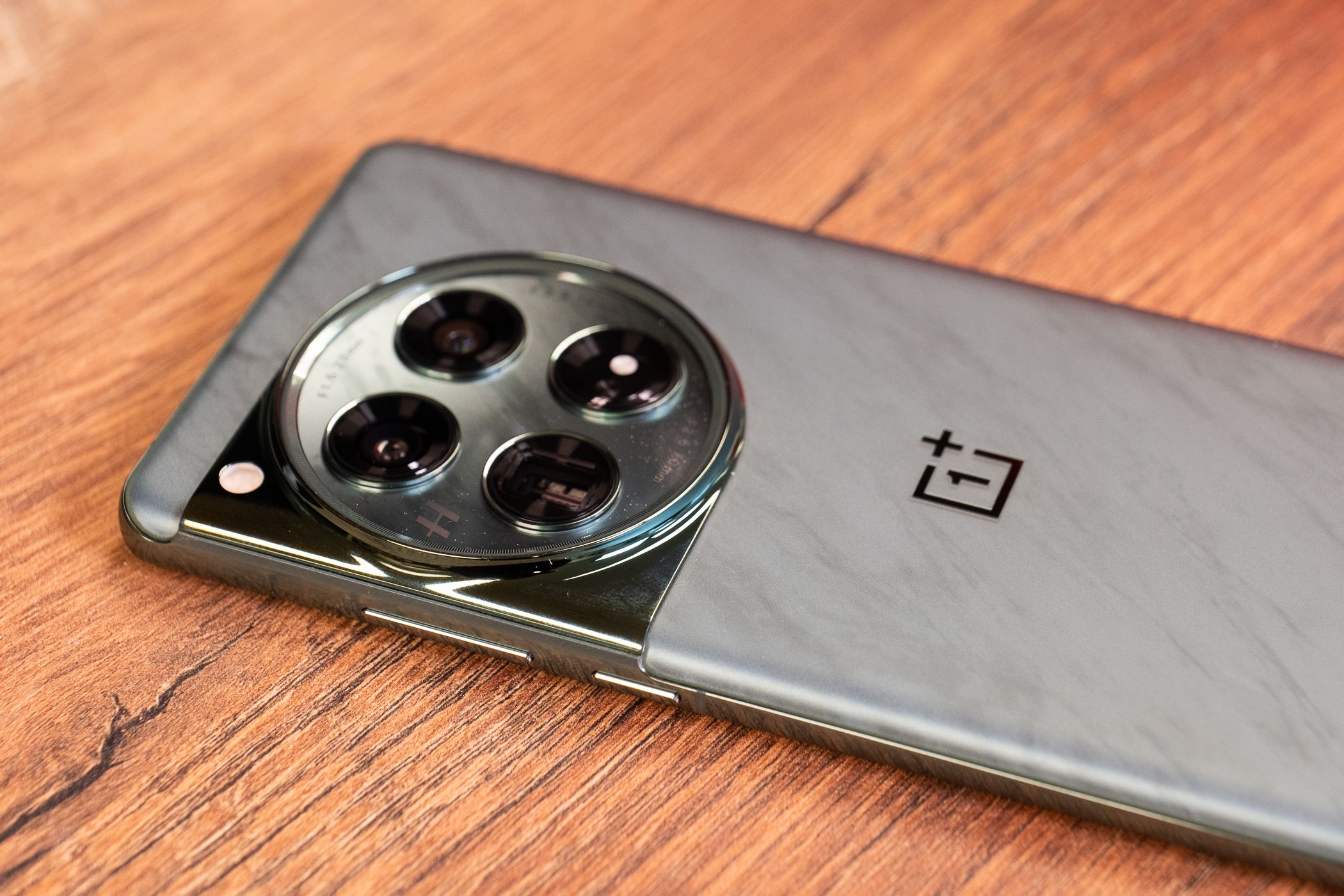 Closeup of the OnePlus 12 cameras