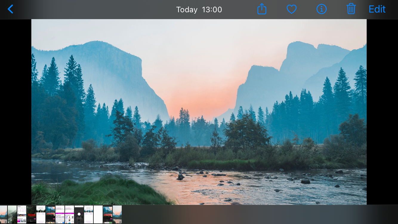 Picsart AI Replace Tool Results Viewed in iPhone Camera Roll