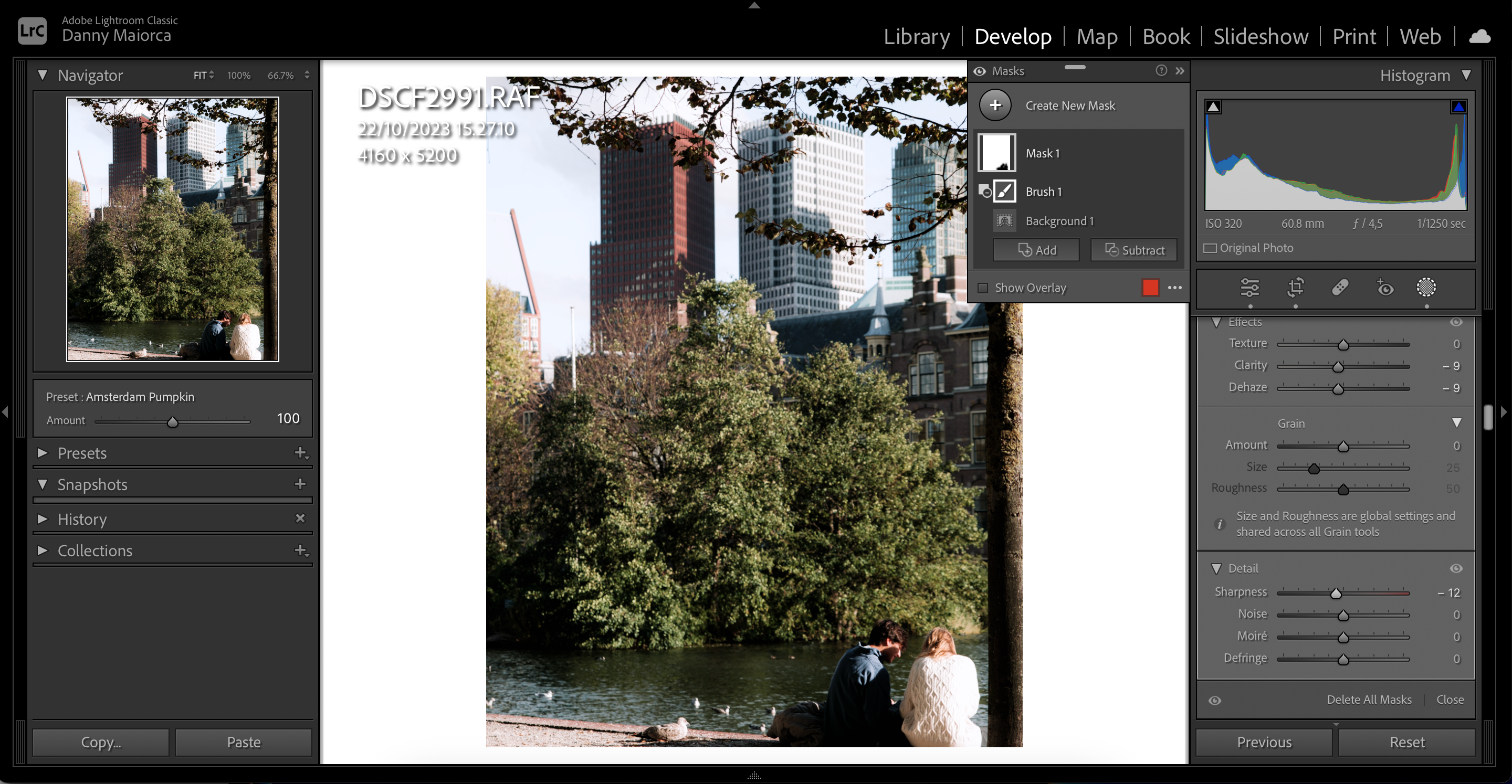 The Masking Tool Sliders in Adobe Lightroom