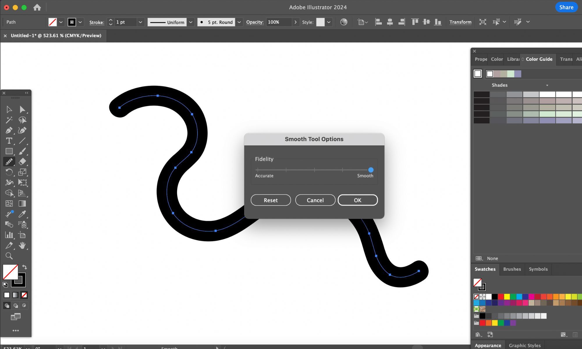 Adobe Illustrator Smooth Tool Tutorial 