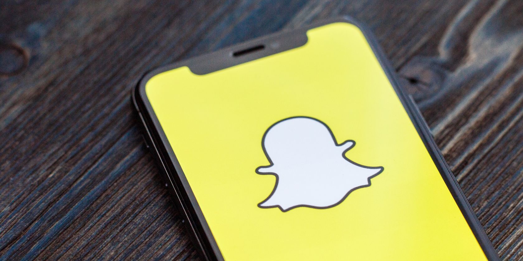 the snapchat logo on a smartphone