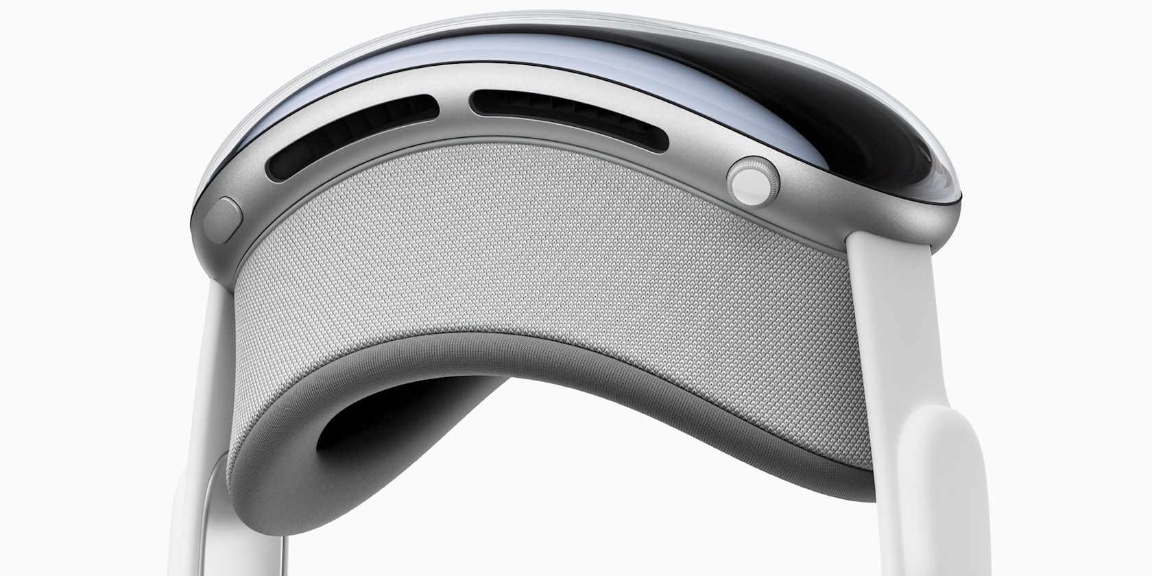 Top view of the Apple Vision Pro AR headset