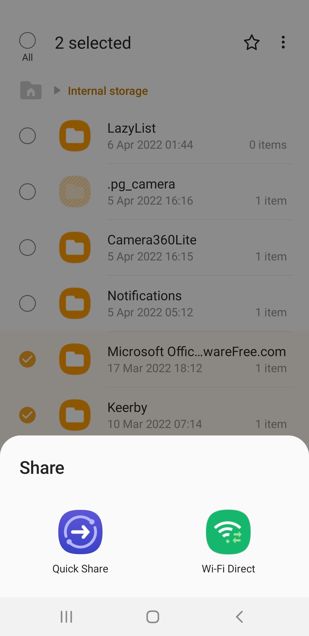 Sharing files with WiFi Direct on Android
